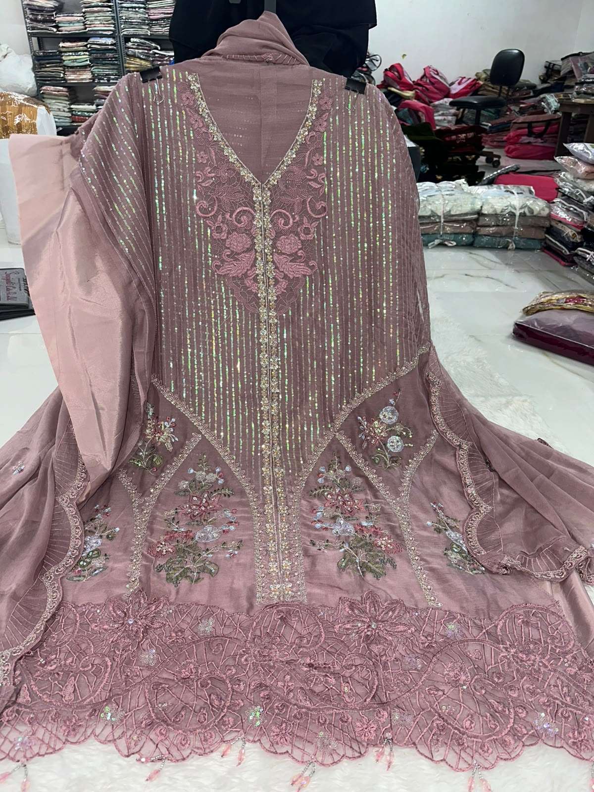 Falah Premium Party Wear Chiffon Collection Code - 50225 by Falah Designer Suits